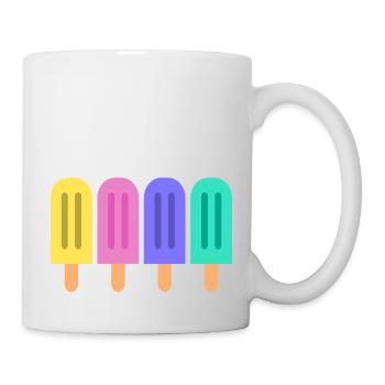 Colourful ice-cream - Mug - white - Right