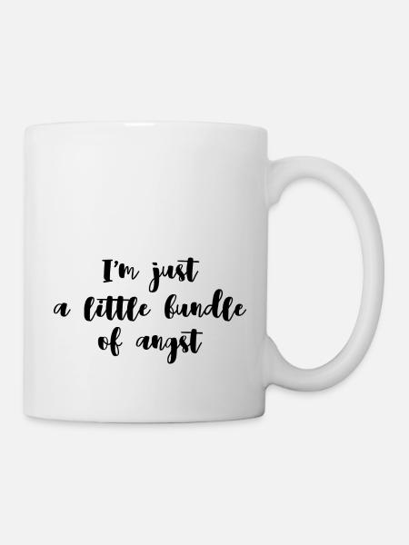 Little bundle of angst | Cadeau pour les nerveux - Mug blanc - blanc