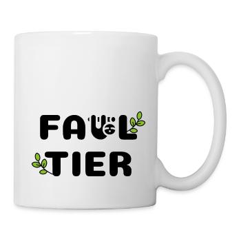 Faultier - Tasse - Weiß - Rechts