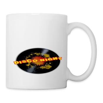 Disco Night Exploding Long Playing Record - Tasse - Weiß - Rechts
