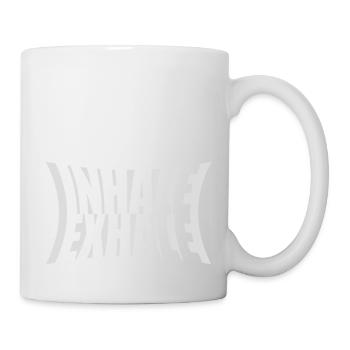 inhale exhale yoga Zitat - Tasse - Weiß - Rechts