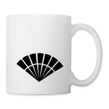 Japanisches Symbol, Fächer - Tasse - Weiß - Rechts