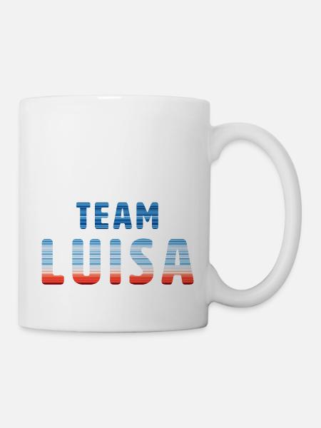 Team Luisa | Warming Stripes - Tasse - Weiß