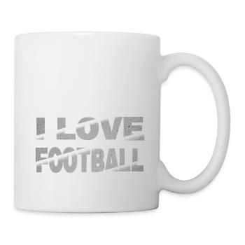 I Love Football - Tasse - Weiß - Rechts