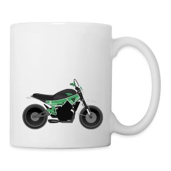 Motorrad in einem köstlichen Motiv. - Tasse - Weiß - Rechts