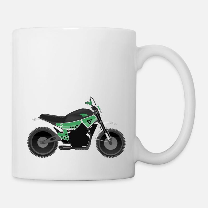 Motorcycle in a delicious motif. - Mug - white