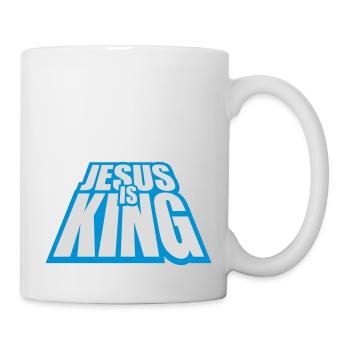 Citation de Jésus est roi - Mug blanc - blanc - Droite