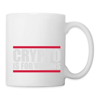 crypto is for virgins - Mug - white - Right