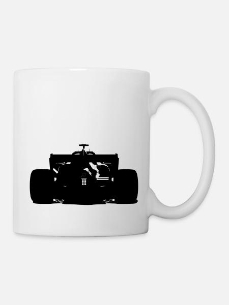 Formular Auto (Schwarz/Weiß) - Tasse - Weiß