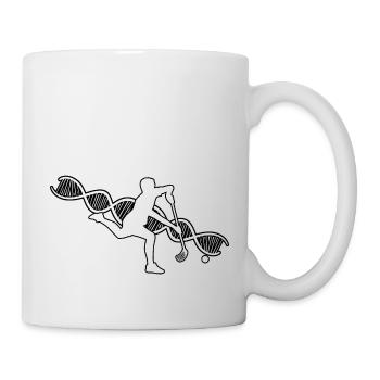 Hockeyspieler Geschenk Feldhockey Hockey Unihockey - Tasse - Weiß - Rechts