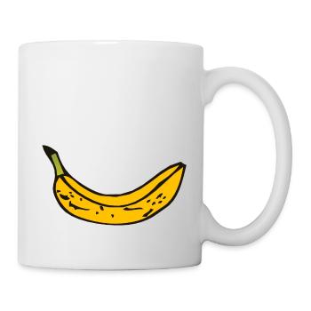 banaan - Mok - wit - Rechts