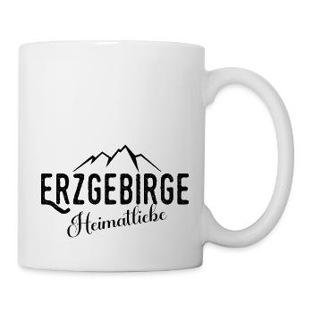 Erzgebirge Heimatliebe - Tasse - Weiß - Rechts