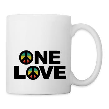 Eine Liebe Frieden - Tasse - Weiß - Rechts
