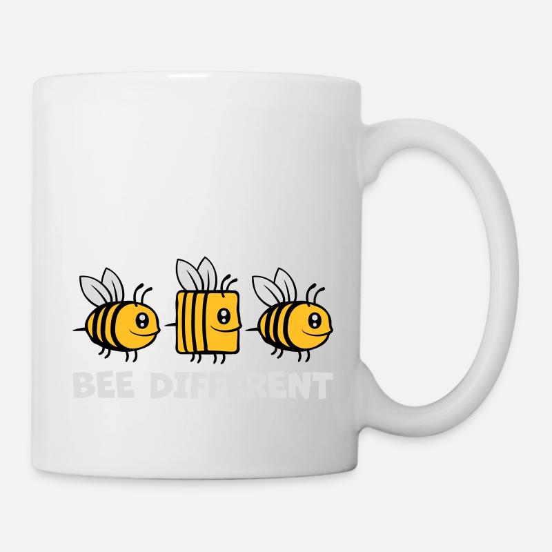 bee different Bienen Zitat - Tasse - Weiß