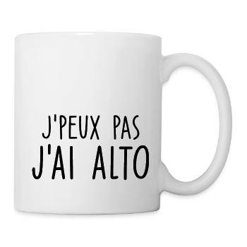 je peux pas j ai alto - Mug blanc - blanc - Droite