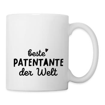 Liebste tante / Patentante / beste Tante - Tasse - Weiß - Rechts