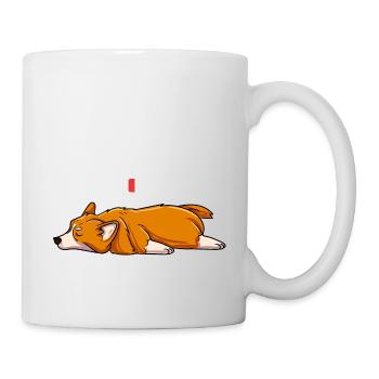 Charge Me Cute Dog Corgi Design - Mug - white - Right