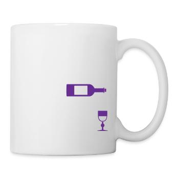 Le dîner est versé 4 - Mug blanc - blanc - Droite