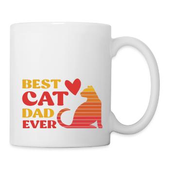 Meilleur père chat de tous les temps - Mug blanc - blanc - Droite