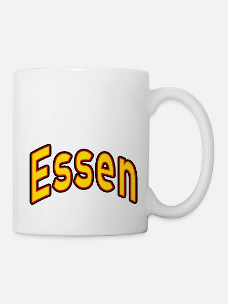 essen - Tasse - Weiß