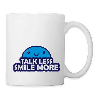 talk less smile more - Mug - white - Right