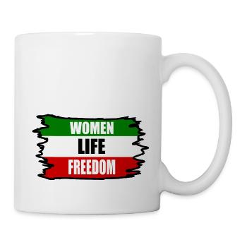 Women life freedom - Tasse - Weiß - Rechts