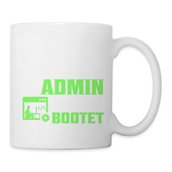 Ein Admin steht nicht auf Er bootet It Programmier - Tasse - Weiß - Rechts