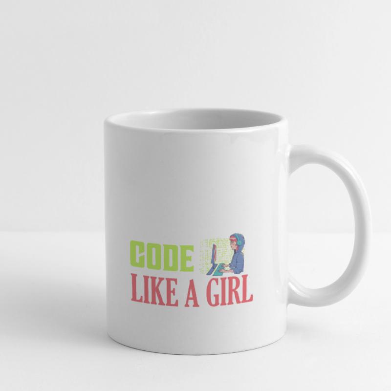 Code Like A Girl Programmer Coding Tasse