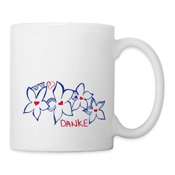 Danke - Tasse - Weiß - Rechts