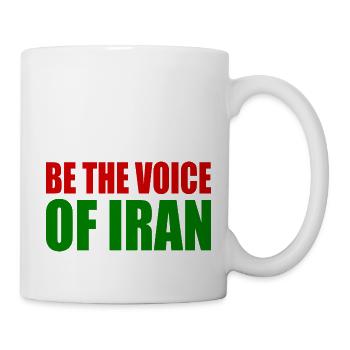 Be the voice of iran - Mug - white - Right
