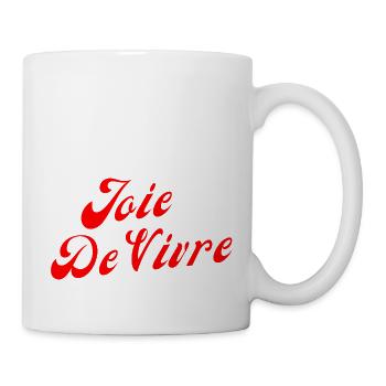Joie de vivre - Mug blanc - blanc - Droite