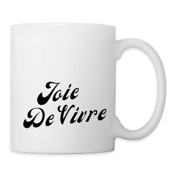 Joie de vivre - Mug blanc - blanc - Droite