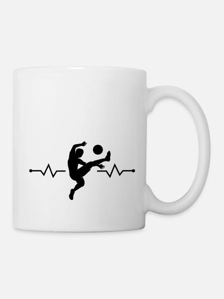 Fußball Soccer - Tasse - Weiß