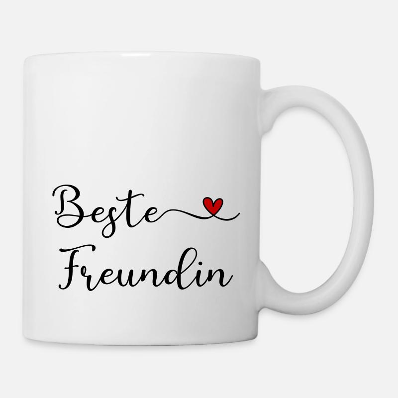 Beste Freundin - Tasse - Weiß