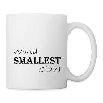 World's smallest giant - lettering - Mug - white - Right