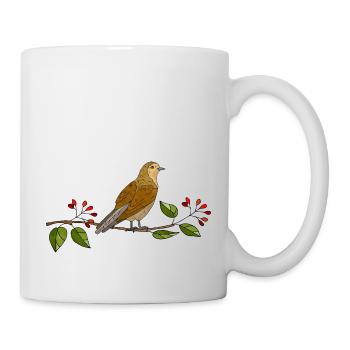 Oiseau - Mug blanc - blanc - Droite