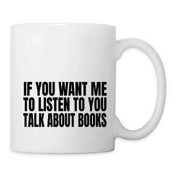 Reading Books Book Lovers Gift Book Readers - Mug - white - Right