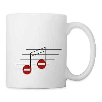 Notes interdites - Mug blanc - blanc - Droite
