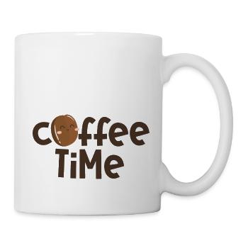 Kaffeezeit - Tasse - Weiß - Rechts