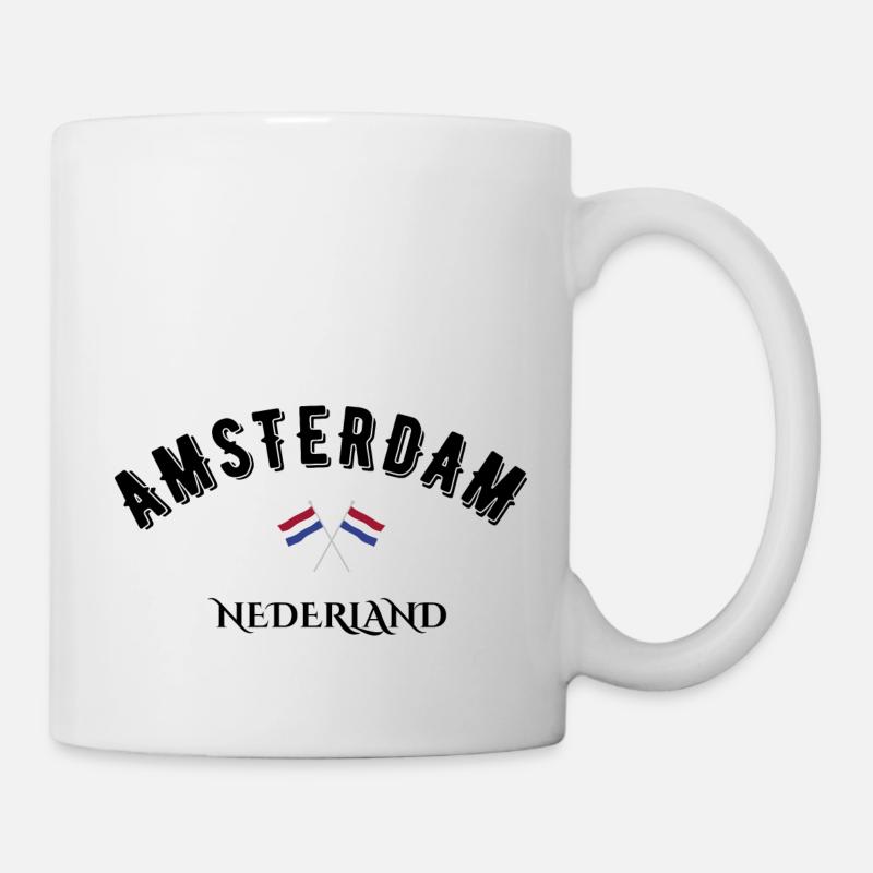 Amsterdam nederland - Mug blanc - blanc