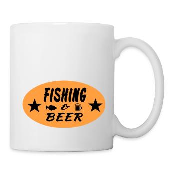 Pêche - Mug blanc - blanc - Droite