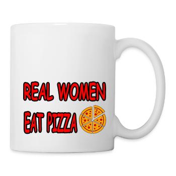 Pizza - Tasse - Weiß - Rechts