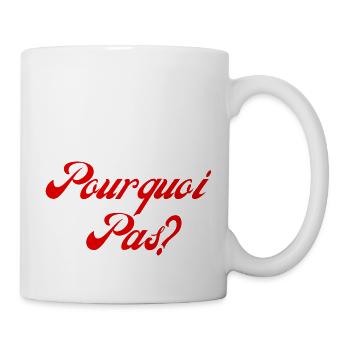 pourquoi pas - Mug blanc - blanc - Droite