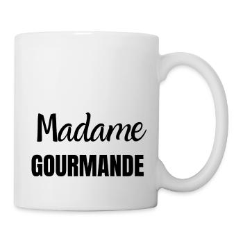 madame gourmande - Mug blanc - blanc - Droite