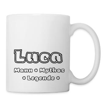 Luca - der Mann, der Mythos, die Legende - Tasse - Weiß - Rechts