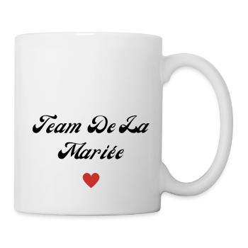 team de la mariée - Mug blanc - blanc - Droite