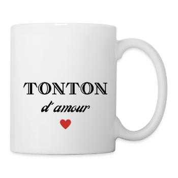 tonton d'amour - Mug blanc - blanc - Droite