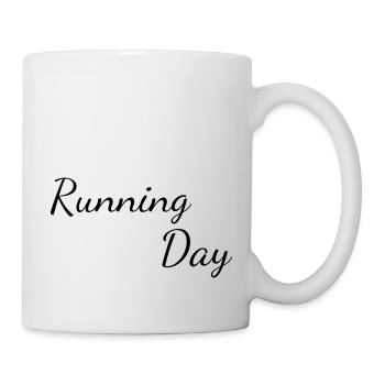 Running Day - Mug blanc - blanc - Droite