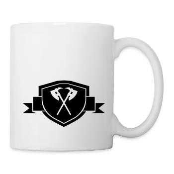 Äxte Wappen - Tasse - Weiß - Rechts