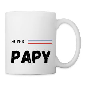 super papy - t-shirt assorti - Mug blanc - blanc - Droite